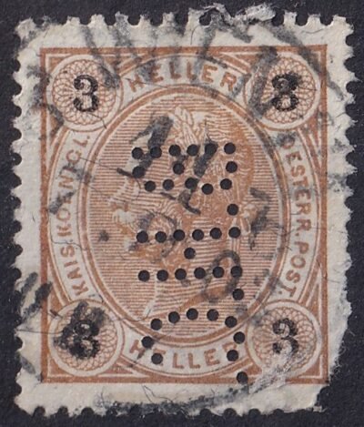Ausztria *B.H.C.* perfin bélyeg