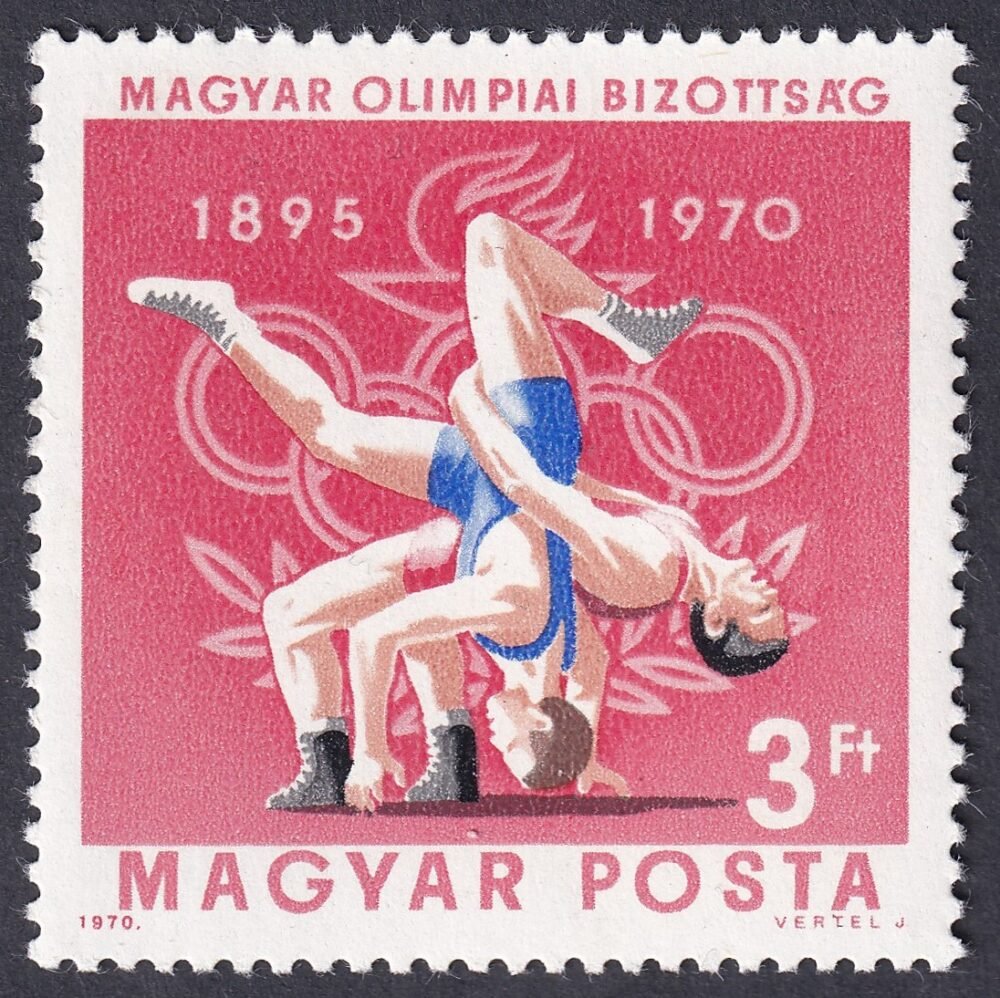 1970. Magyar Olimpiai Bizottság I. 3 Ft – szürke szín elcsúszott