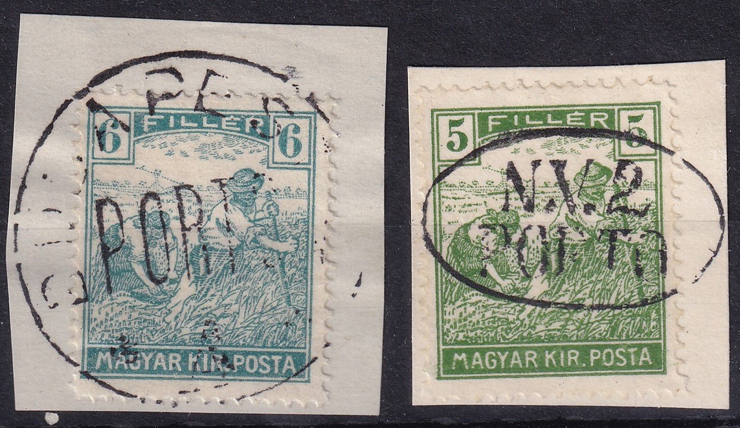 2 db ritkább típusú szükség portó - kivágáson