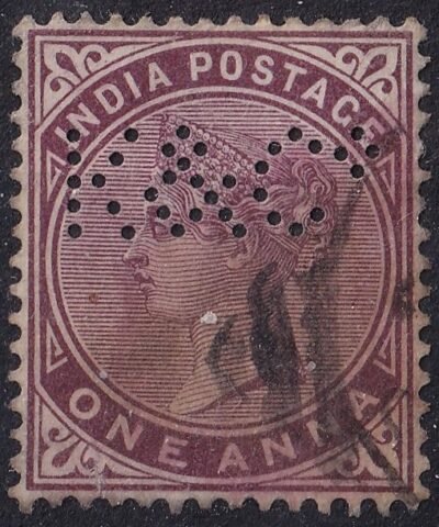 India *K&Co* perfin bélyeg