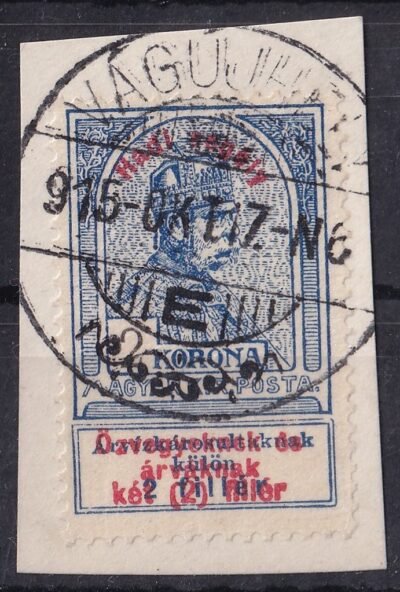 1914. Hadisegély I. 2 Korona kivágáson - Vágújhely