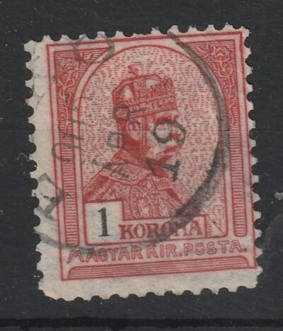 1900. Turul 1 Korona /B/ sorfogazással