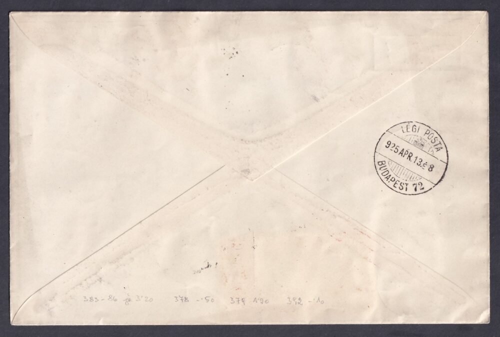 1925. Aero Szeged-Budapest légi járaton feladott levél Budapestre