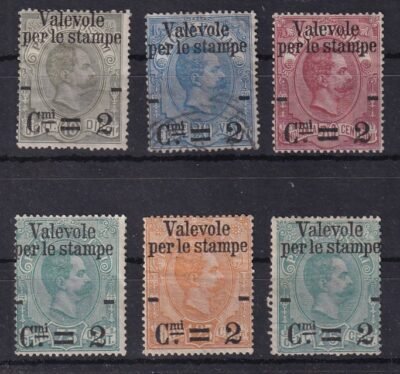 1890. Olasz Királyság "Valevole" sor
