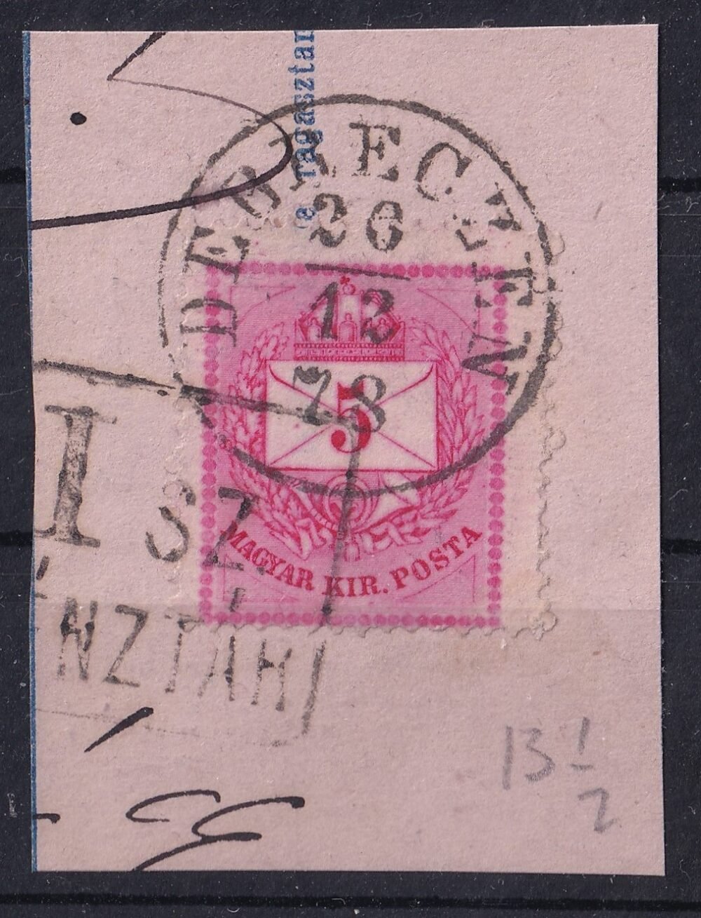 DEBRECEN, szélesre fogazott bélyeg