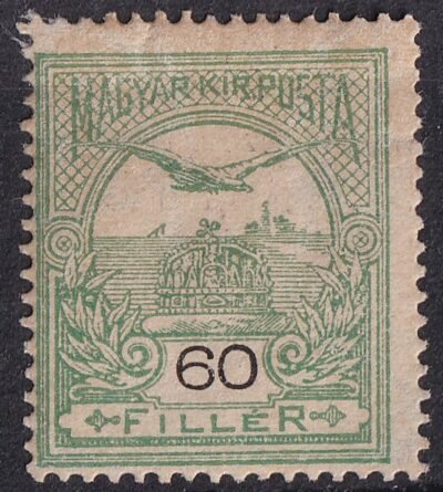 1906. Turul 60 fillér postatiszta!