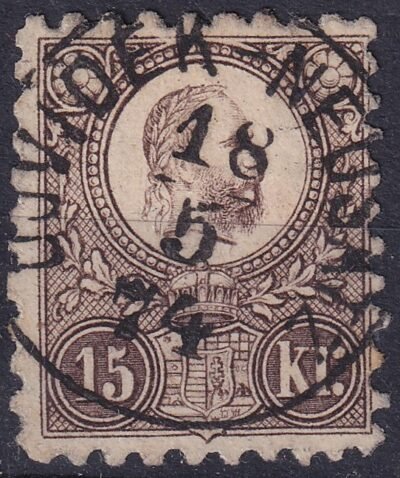 1871. Réznyomat 15 kr - UJVIDÉK-NEUSATZ