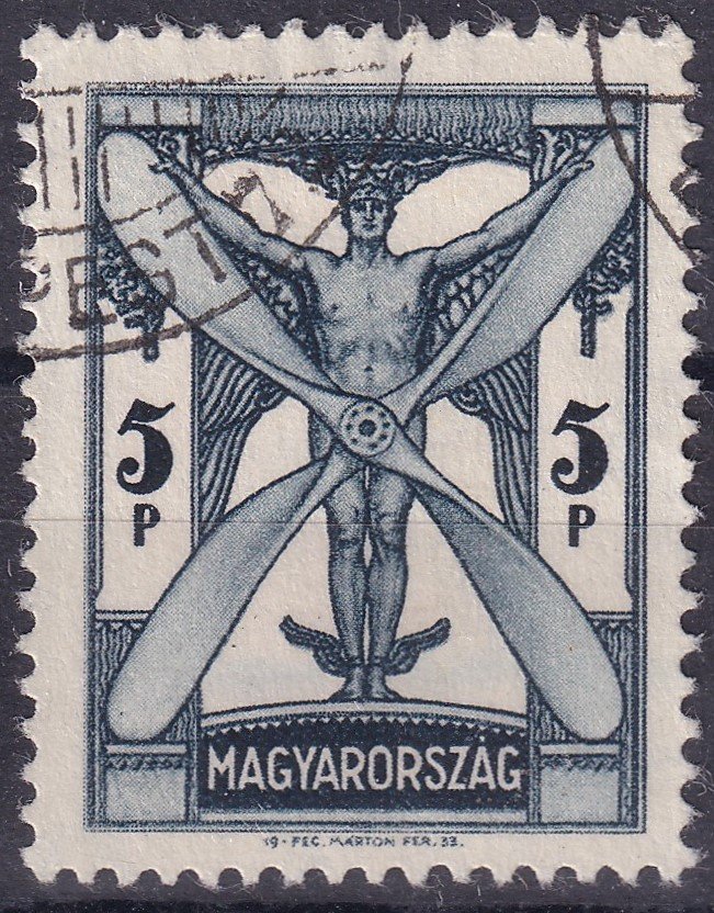 1933 Repülő, használt 5 pengő