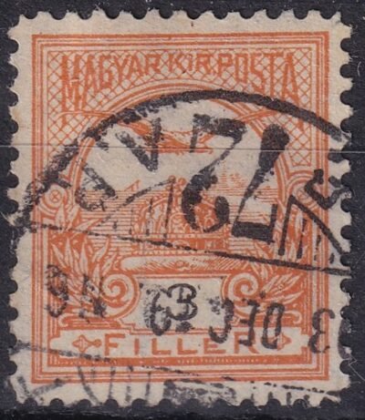 1900. Turul 3 f jobbra dölő korona vízjellel