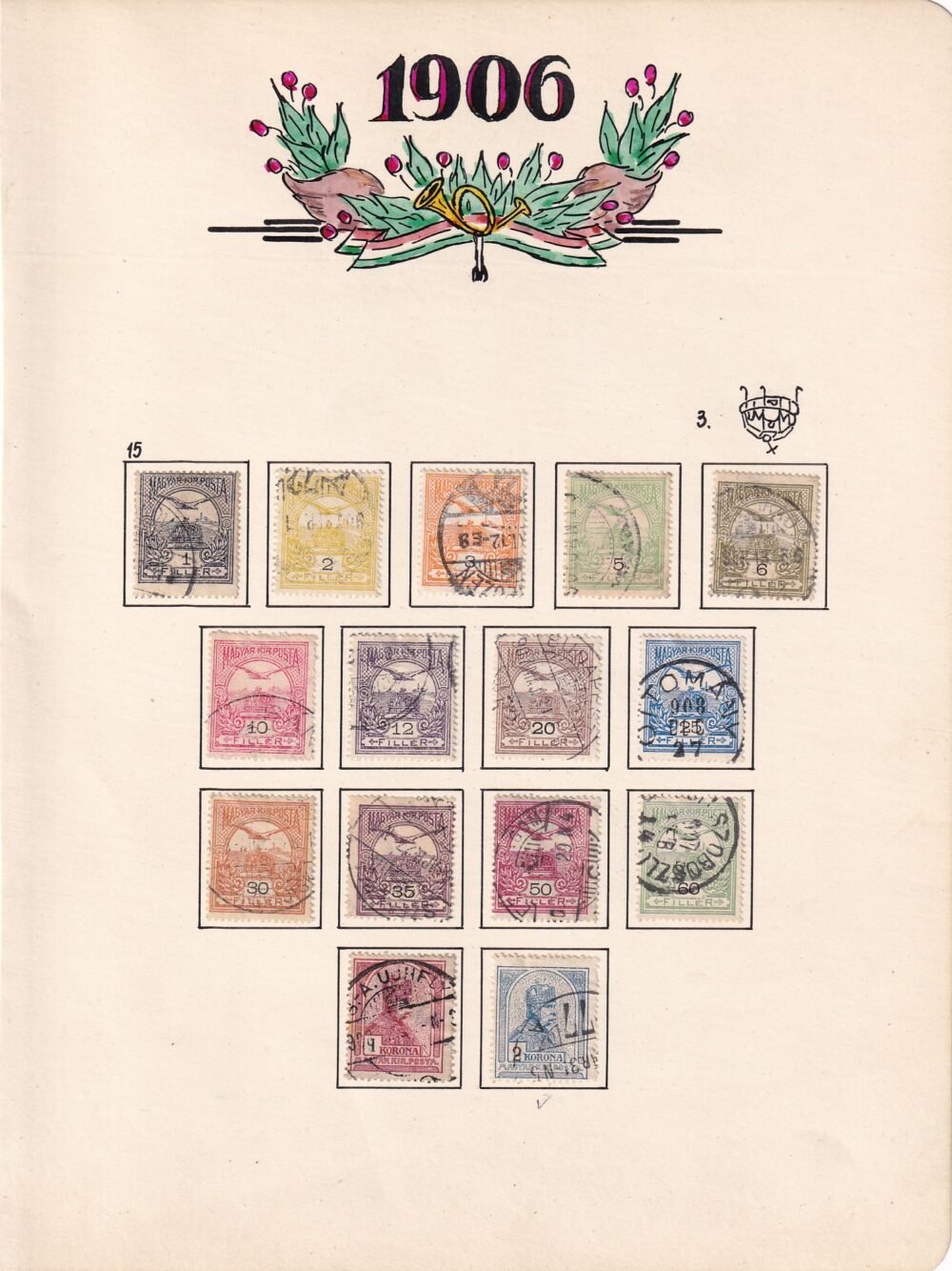 1906. Turul vízjelállás gyűjtemény