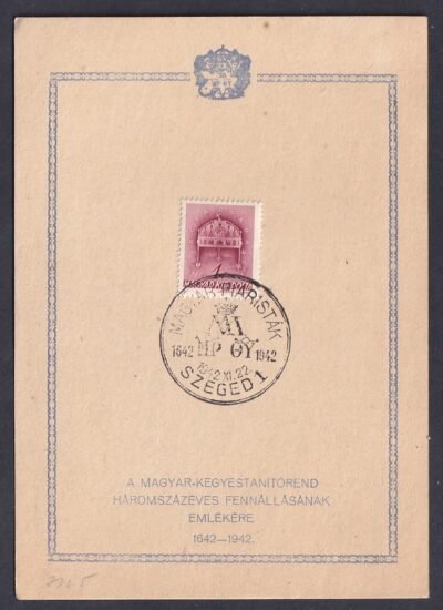 1942. Emléklap, 300 éves Kegyestanító rend