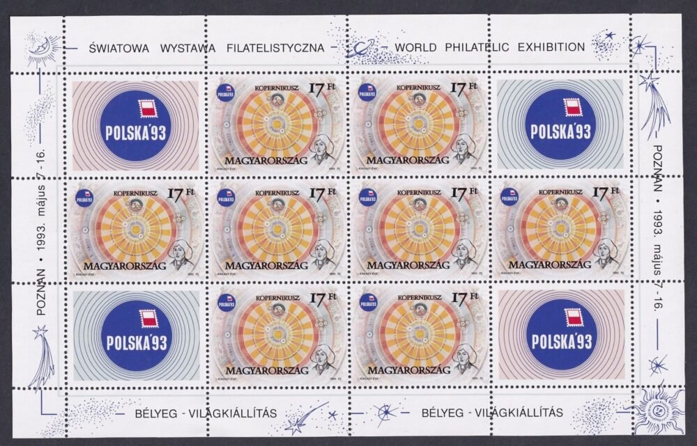 1993. Bélyegvilágkiállítás Lengyelország - Kopernikusz kisív