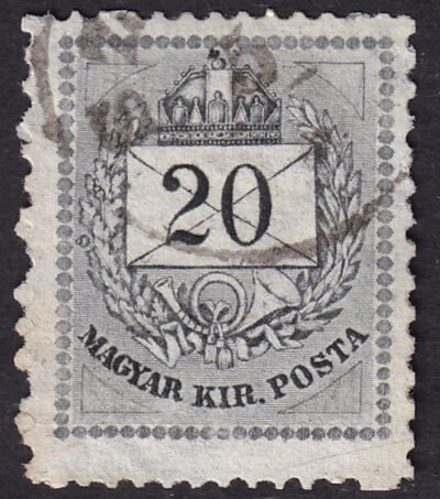 1881. Színesszámú 2 kr 13:11,1/2-es fogazással