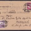 1931. portóköteles levelezőlap, érdekes típus!