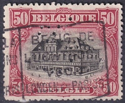 Belgium perfin bélyeg