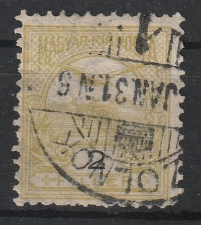 1906. 2 f fordított korona vízjelállással