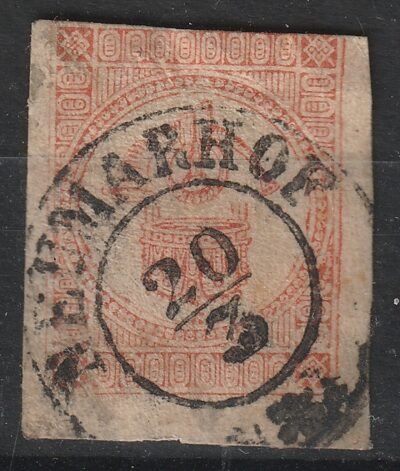 1871. könyvnyomású Hírlapbélyeg, NEUMARHOF (Gudlin: D2.5 400 pont)