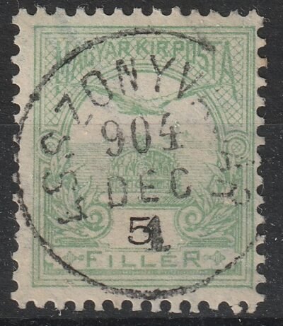 1900. Turul 5 f csillagidom vízjellel (2/3 látszik) – ASSZONYVÁSÁR