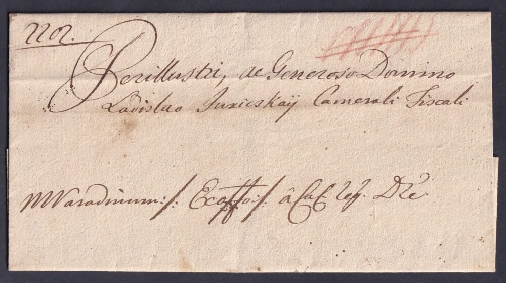 1789. Warasdin,  Ex offo ajánlott levél