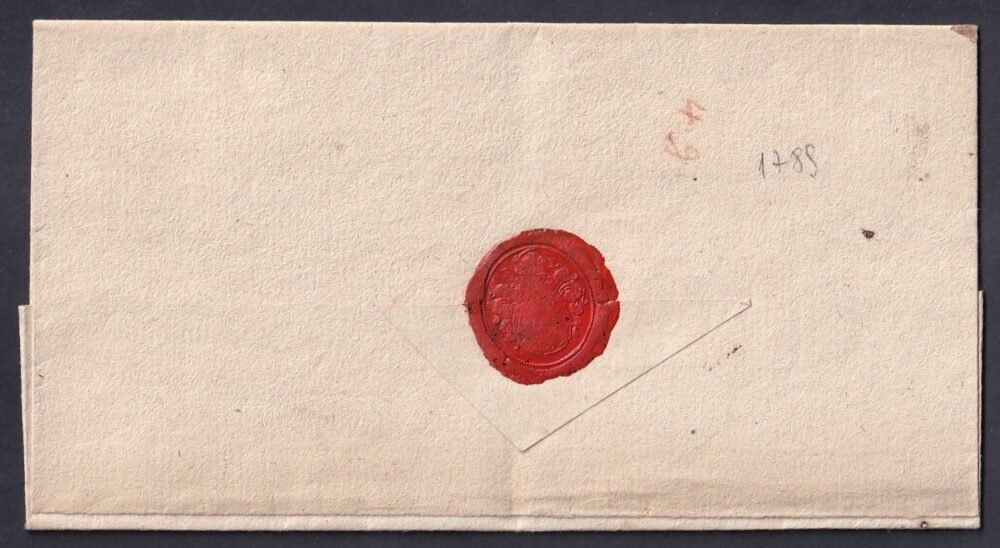 1789. Warasdin,  Ex offo ajánlott levél