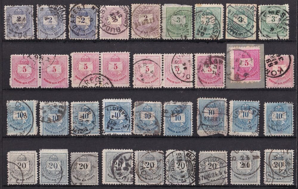 1881. Színesszámú krajcáros válotgatás