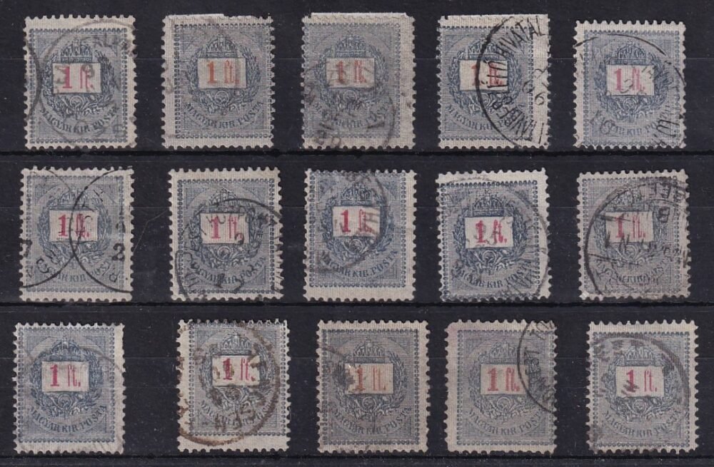 IMG_20250603_0001 15 db Feketeszámú 1 Ft-os, különféle érdekességekkel