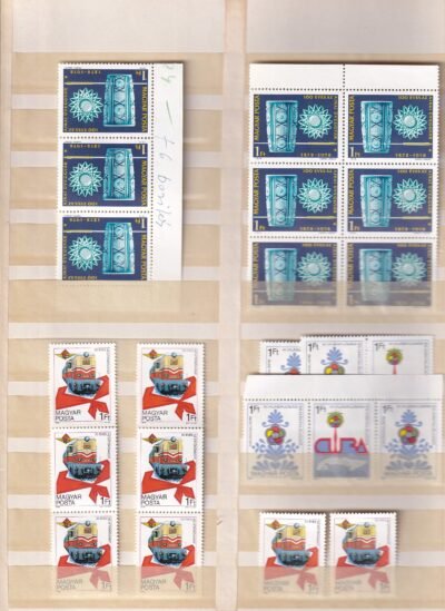 Magyar postatiszta teljes sorok 16 oldalas rendező berakóban - Image 12