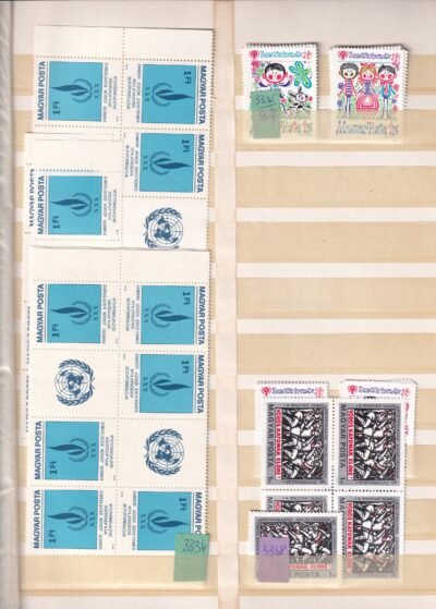 Magyar postatiszta teljes sorok 16 oldalas rendező berakóban - Image 10