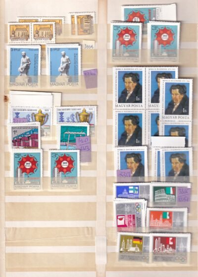 Magyar postatiszta teljes sorok 16 oldalas rendező berakóban - Image 9