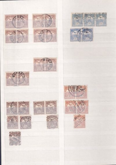 8 lapos berakó (fehér, osztott lapokkal), benne az 1913-as Turul-kiadás számos érdekességgel, kiváló alap vagy folytatható gyűjtemény - Image 8