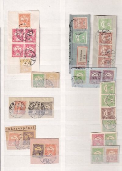 8 lapos berakó (fehér, osztott lapokkal), benne az 1913-as Turul-kiadás számos érdekességgel, kiváló alap vagy folytatható gyűjtemény - Image 13