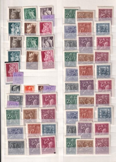 Postatiszta kereskedői rendező főleg pengős kiadások, több ezer bélyeg 16 lapos albumban - Image 9