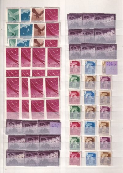 Postatiszta kereskedői rendező főleg pengős kiadások, több ezer bélyeg 16 lapos albumban - Image 11