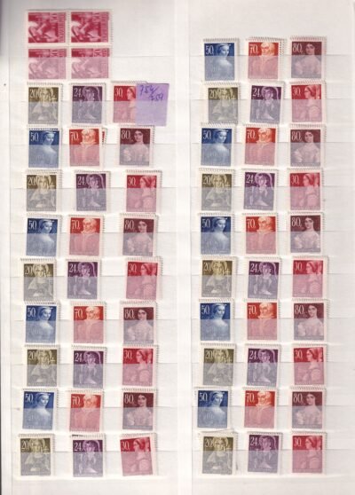 Postatiszta kereskedői rendező főleg pengős kiadások, több ezer bélyeg 16 lapos albumban - Image 16