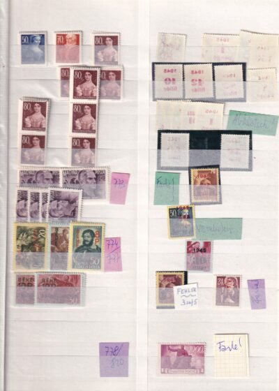 Postatiszta kereskedői rendező főleg pengős kiadások, több ezer bélyeg 16 lapos albumban - Image 17