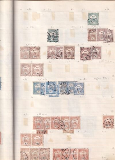 Rendező album 1900. Turulos bélyegektől, kb 25 oldalon - Image 4