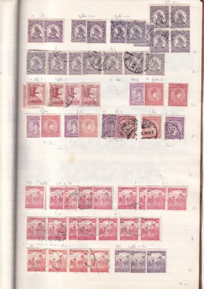 Rendező album 1900. Turulos bélyegektől, kb 25 oldalon