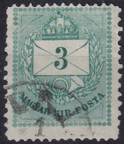 1881. 3 kr /C/ 13:11,1/2-es fogazás