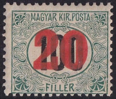 1915. Kisegítő portó 20/100 f - III-as vízjellel