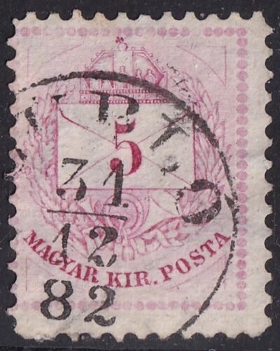 1881. 5 kr keskenyre fogazva 19,5 mm - LUBLÓ