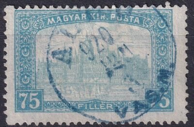 ALHÓ / VAS.M. – kék színű bélyegzés (a Gudlin-katalógus nem említi!)