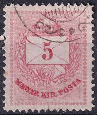 1874. 5kr metszetjavítás a feliratban