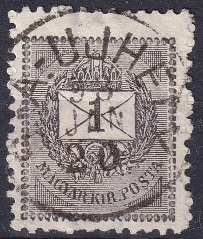 1889. 1kr /B/ magasra fogazva (26 mm) - S.A.UJHELY