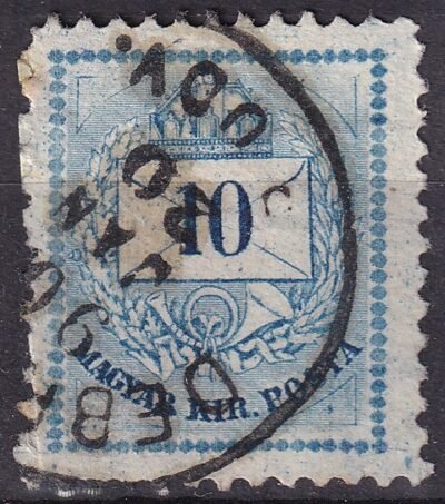 1874. 10kr 1881. 10 kr szeplős lemezhibával