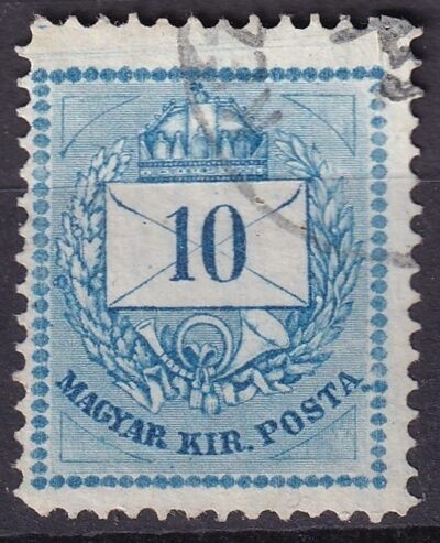 1874. 10kr durva metszetjavítással