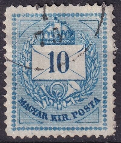 1874. 10kr háromszögek durva javítása