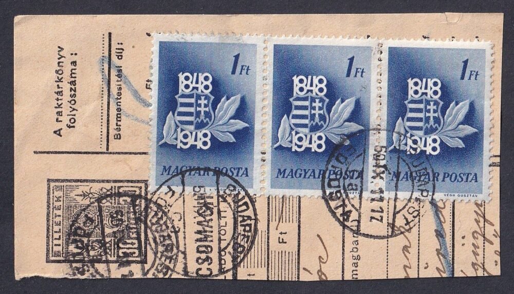 1950. csomagszállító szelvény