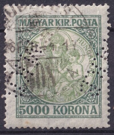*P.M.K.B.* perfin bélyeg