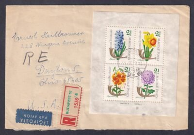 1964. USA-ba légipostán feladott levél