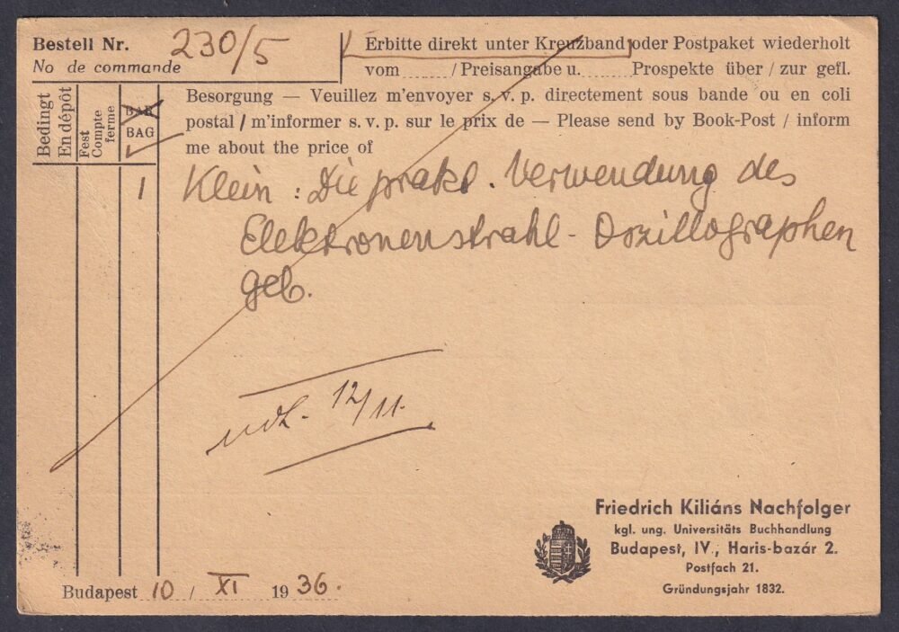 1936. Budapest, Berlinbe légipostán feladott levelezőlap - Image 2